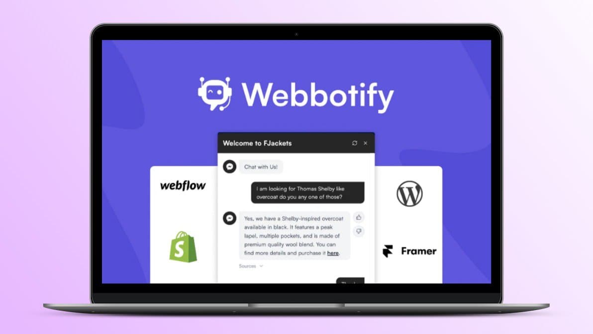 Webbotify Lifetime Deal | Chatgpt Trained for Your Website