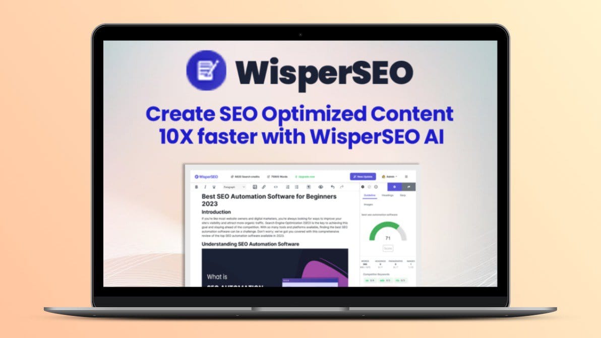 Wisperseo Lifetime Deal | Seo Content Writer