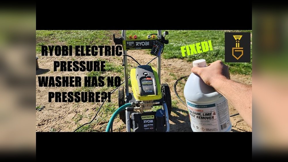 Ryobi Power Washer No Pressure