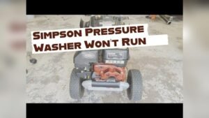 Simpson Pressure Washer Wont Start