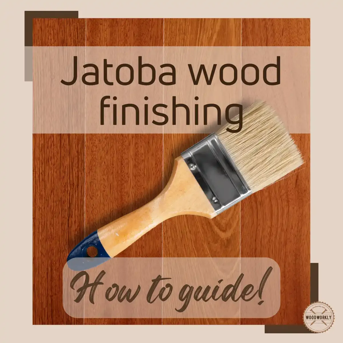 Comparing the natural grain of Jatoba wood with an amber clear finish.