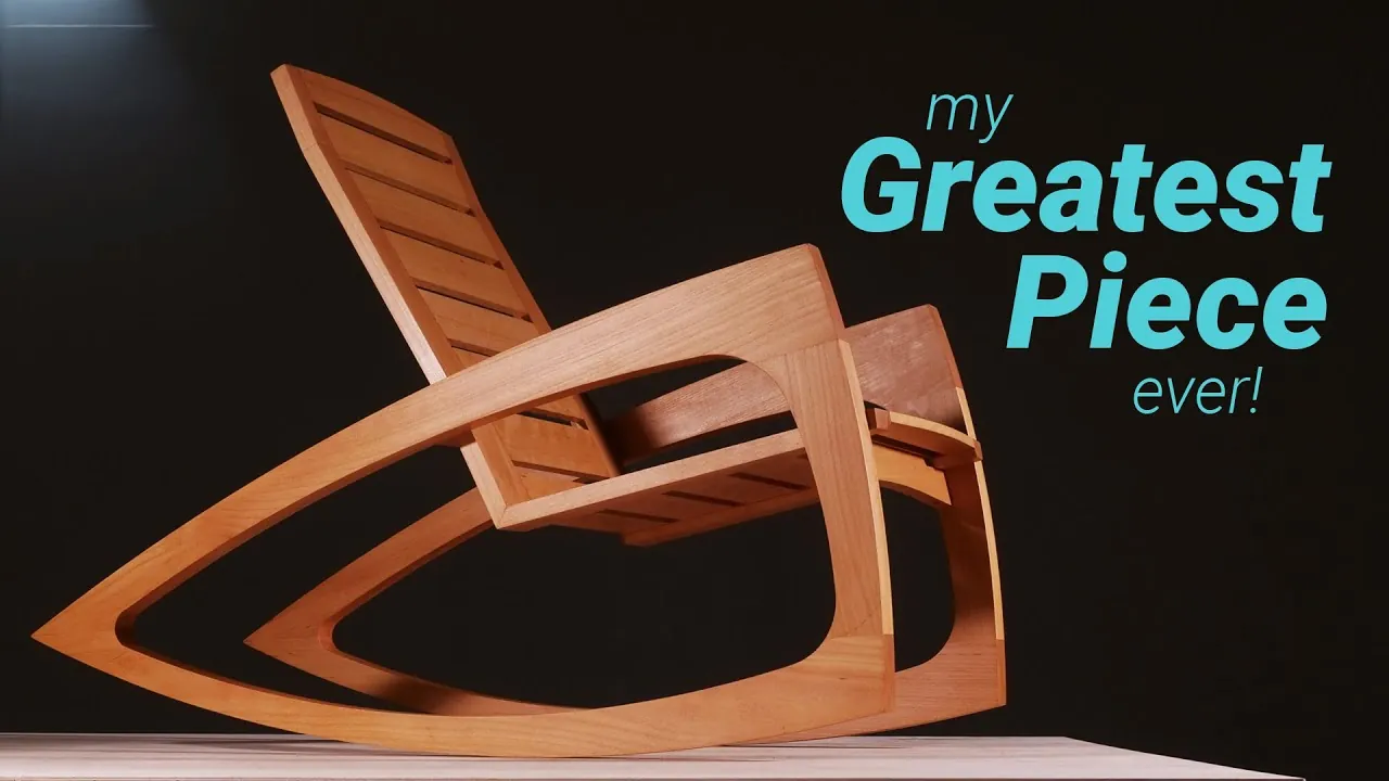 Essential lumber and wood glue gathered on a workbench for building a rocking chair.