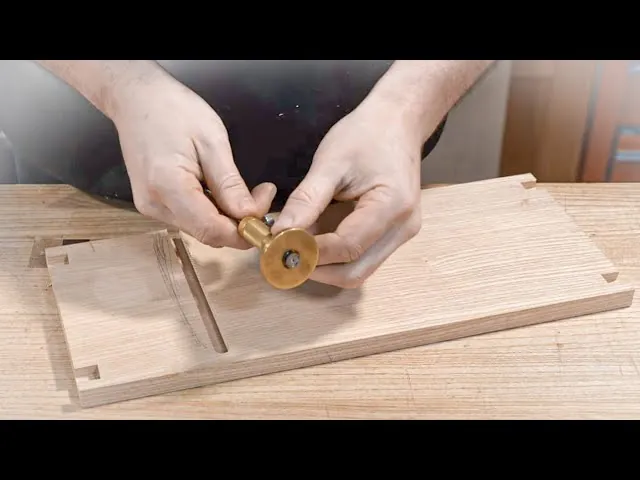A table saw with a dado stack used for cutting wide grooves.