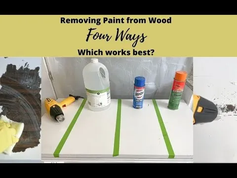 Tools for safely removing spray paint from wood without damaging the finish.